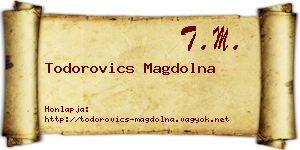 Todorovics Magdolna névjegykártya
